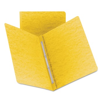 REPORT COVERS AND POCKET FOLDERS | Smead 81852 Prong Fastener Premium Pressboard Report Cover, Two-Piece Prong Fastener, 3-in Capacity, 8.5 x 11, Yellow/Yellow