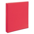  | Avery 17293 1 in. Capacity 11 in. x 8.5 in. 3 Ring Durable View Binder with DuraHinge and Slant Rings - Coral image number 2