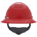  | MSA 10215829 V-Gard C1 Fas-Trac III Full Brim Vented Hard Hat - Red image number 2
