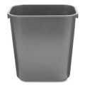 Trash & Waste Bins | Rubbermaid Commercial FG295500BLA 3.5-Gallon Rectangular Deskside Wastebasket - Black image number 0