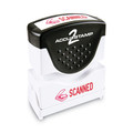 Bulk Savings Pricing 1 | ACCUSTAMP2 035605 1.63 in. x 0.5 in. SCANNED Pre-Inked Shutter Stamp - Red image number 0