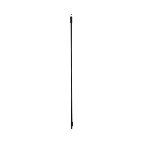 Brooms | Boardwalk BWK636 1 in. Diameter x 60 in. Fiberglass Broom Handle Nylon Plastic Threaded End - Black image number 0