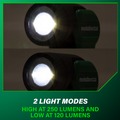 Flashlights | Metabo HPT UB18DEQ4M 18V MultiVolt Lithium-Ion Cordless 250 Lumen LED Flashlight (Tool Only) image number 7