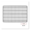  | Alera ALESW583624BL Industrial Wire Shelving 36 in. x 24 in. Extra Wire Shelves - Black (2-Piece/Carton) image number 5