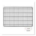 Office Jansan | Alera ALESW583624BL Industrial Wire Shelving 36 in. x 24 in. Extra Wire Shelves - Black (2-Piece/Carton) image number 5