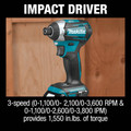 Makita XT453T 18V LXT Brushless Lithium-Ion Cordless 4-Pc. Combo Kit with 2 Batteries (5 Ah) image number 9