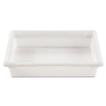 Food Trays, Containers, and Lids | Rubbermaid Commercial FG350800WHT 8.5 Gallon 26 in. x 18 in. x 6 in. Food Tote Boxes - White image number 1