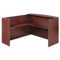  | Alera ALEVA327236MY Valencia Series 71 in. x 35.5 in. x 29.5 in. - 42.5 in. Reception Desk with Counter - Mahogany image number 1