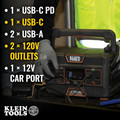 Just Launched | Klein Tools KTB500 120V Lithium-Ion 500 Watt Corded/Cordless Portable Power Station image number 5