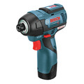 Combo Kits | Bosch GXL12V-220B22 12V Max Brushless Lithium-Ion 3/8 in. Cordless Drill Driver/1/4 in. Hex impact Driver Combo Kit (2 Ah) image number 3