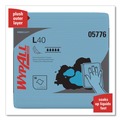 Office Jansan | WypAll 05776 L40 1/4 Fold 12.5 in. x 12 in. Wiper - Blue (56/Box, 12 Boxes/Carton) image number 4