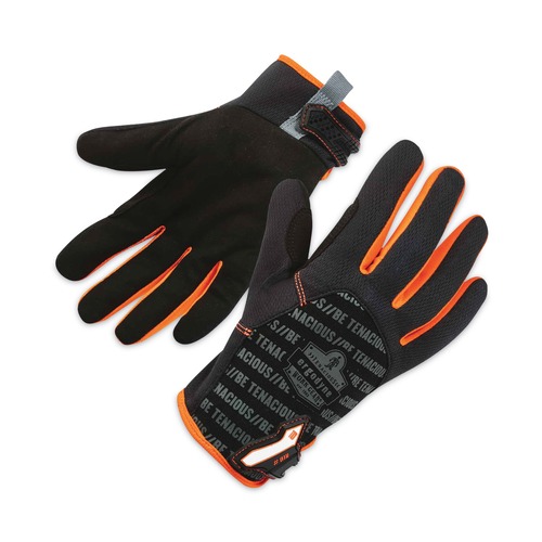 Work Gloves | Ergodyne 17176 ProFlex 812 Standard Mechanics Gloves - 2X-Large Black (1-Pair) image number 0