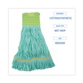 New Year New Savings! Save $25 off $150 | Boardwalk BWK1200MEA EcoMop Looped-End Recycled Fibers Mop Head - Medium, Green image number 3