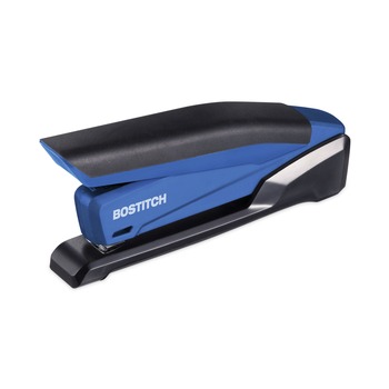 PaperPro 20-Sheet Capacity InPower Spring-Powered Desktop Stapler with Antimicrobial Protection - Blue/Black
