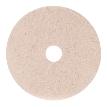 CLEANING AND SANITATION ACCESSORIES | Boardwalk BWK4021NHE 21 in. Diameter Natural Hog Hair Burnishing Floor Pads - Tan (5/Carton)