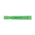 Universal UNV08862 Chisel Tip Fluorescent Green Ink Green Barrel Desk Highlighters (1 Dozen) image number 1