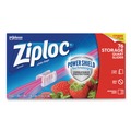 Food Service | Ziploc 316490 5.88 in. x 1.88 in. x 7.88 in. Quart Slider Storage Bags - Clear (9/Carton) image number 0