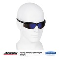 Safety Glasses | KleenGuard 14481 Nemesis Safety Glasses with Black Frame and Blue Mirror Lens image number 3