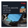  | WypAll KCC 33352 Power Clean BRAG Box 12.1 in. x 16.8 in. Oil Grease and Ink Cloths - Blue (180/Carton) image number 2