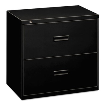 HON 400 Series 36 in. x 18 in. x 28 in. 2 Legal/Letter Size Lateral File Drawers - Black