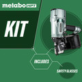 Air Framing Nailers | Metabo HPT NV83A5M Brushed 3-1/4 in. Coil Framing Nailer image number 1