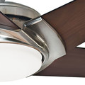 Ceiling Fans | Casablanca 59090 54 in. Contemporary Stealth Brushed Nickel Dark Walnut Indoor Ceiling Fan image number 3