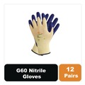 Disposable Gloves | KleenGuard 98232 G60 Nitrile-Coated Cut-Resistant Gloves - Large (Size 9)/Blue/Yellow (12/Pack) image number 5