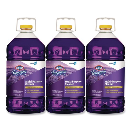 Cleaning & Janitorial Supplies | Clorox 60614CT 175 oz. Bottle CloroxPro Fraganzia Multi-Purpose Cleaner - Lavender Meadows Scent (3/Carton) image number 0