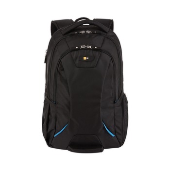 Case Logic 2.76 in. x 13.39 in. x 19.69 in. Polyester Checkpoint Friendly Backpack for 15.6 in. Devices - Black
