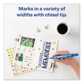 Office Jansan | Avery 08886 Broad Chisel Tip Large Desk-Style MARKS A LOT Permanent Marker - Blue (1-Dozen) image number 6