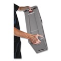 Trash & Waste Bins | Rubbermaid Commercial 1971258 15.875 Gallon Rectangular Plastic Slim Jim Waste Container with handles - Light Gray image number 8