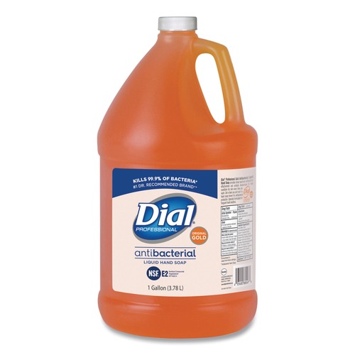Hand Soaps | Dial Professional 88047 1 Gallon Floral Gold Antibacterial Liquid Hand Soap image number 0
