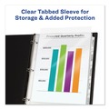 Office Jansan | Avery 75500 Print and Apply Index Maker 11 in. x 8.5 in. Clear Label Sheet Protector Dividers with 5 White Tabs (1/Set) image number 4