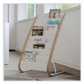 Office Furniture & Lighting | Alba DDEXPO8WBC 22.8 x 19.69 x 36.61 Literature Floor Display Rack - White/Woodgrain image number 2