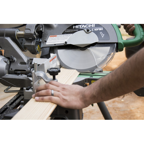 Hitachi C10FSHPS 10 in. Sliding Dual Compound Miter Saw with Laser Guide