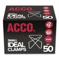 Office Jansan | ACCO A7072620B No. 2 Smooth Ideal Clamps - Silver (50/Box) image number 1