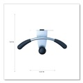 Office Jansan | Alba PMMOUSPART Metal/Foam/ABS Hanger Shaped Partition Coat Hook - Silver/Black image number 5