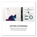 Binders & Binding Supplies | Samsill S66467 11.5 in. x 8.5 in. 2 in. Capacity 3 Rings Durable D-Ring View Binders - White (4/Pack) image number 2