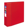 Office Jansan | Avery 79583 Heavy-Duty 11 in. x 8.5 in. 3 in. Capacity 3 Locking One Touch EZD Rings Non-View Binder with DuraHinge - Red image number 0
