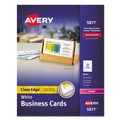 Just Launched | Avery 05877 2 in. x 3.5 in. Clean Edge Business Cards - White (40 Sheets/Box, 10 Cards/Sheet) image number 0