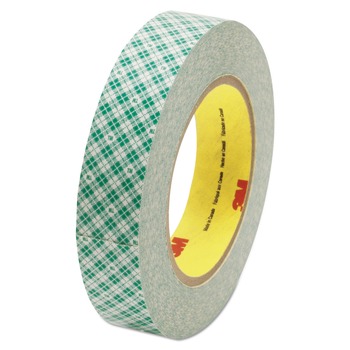 3M 1 in. x 36 Yards Double Coated 3 in. Core Tissue Tape - White (1-Roll)