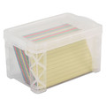 Office Jansan | Advantus 40307 6.25 x 3.88 x 3.5 Super Stacker Plastic Storage Boxes - Clear image number 0