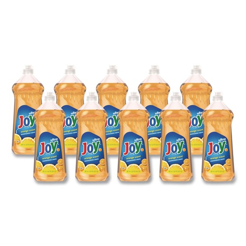Cleaning & Janitorial Supplies | Joy 75056 30 oz. Bottle Ultra Orange Dishwashing Liquid - Orange Scent (10/Carton) image number 0