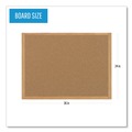  | MasterVision SB0420001233 36 in. x 24 in. Wood Frame Earth Cork Board - Tan/Oak image number 4