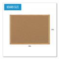 Office Jansan | MasterVision SB0420001233 36 in. x 24 in. Wood Frame Earth Cork Board - Tan/Oak image number 4