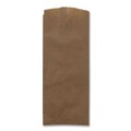 Food Service | Ross & Wallace Paper Products 020331500PK/BL 4 in. x 2.5 in. x 11.5 in. 35# Basis Weight Merchandise Size Grocery Paper Bags - Brown (500/Bundle) image number 4