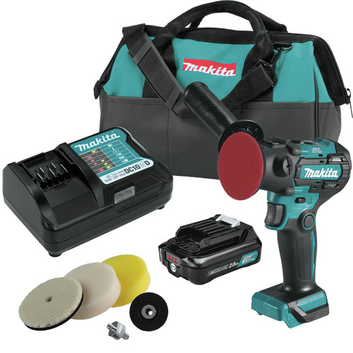 Polishers | Makita VP01R1 12V Max CXT Brushless Lithium-Ion Cordless 3 in. Polisher /2 in. Sander Kit (2 Ah) image number 0