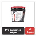 Hand Wipes | WypAll 91371 Power Clean ProScrub 9.5 in. x 12 in. Pre-Saturated Wipes - Citrus Scent, Green (75/Bucket, 6 Buckets/Carton) image number 3