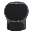 Office Jansan | Fellowes Mfg Co. 93730 Easy Glide 10 in. x 12 in. Gel Mouse Pad with Wrist Rest - Black image number 1