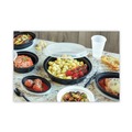 Bulk Savings Pricing 2 | Pactiv Corp. NC718B Newspring VERSAtainer 6 in. Diameter 16 oz Plastic Microwavable Containers - Black/Clear (150/Carton) image number 5